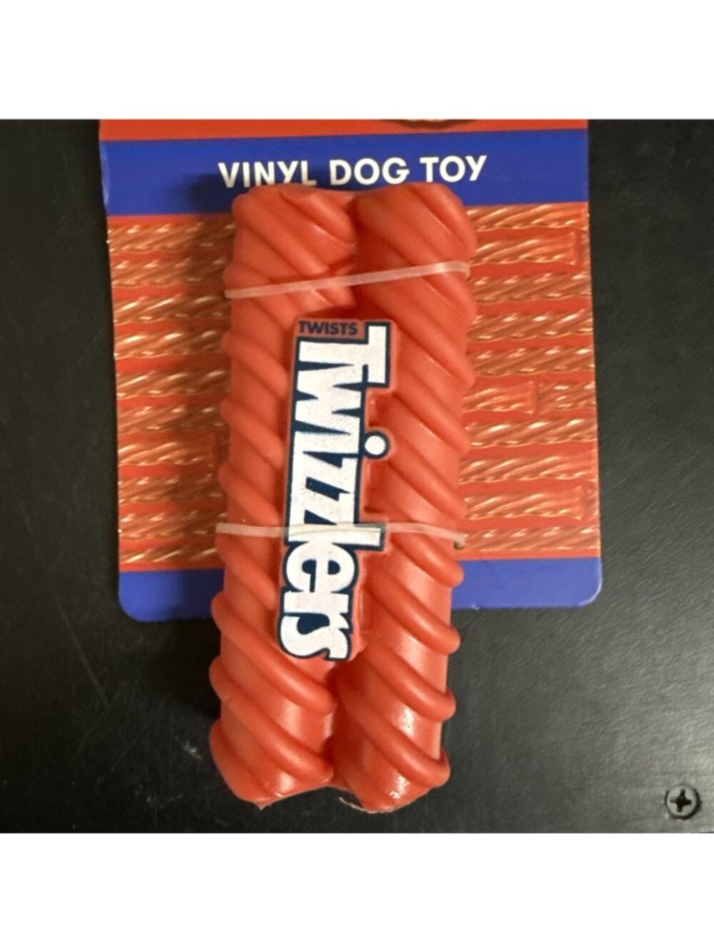 Twizzlers Red Vinyl Squeaky Pet Dog Toy NEW Fast Free Shipping! 🐶 - Picture 2 of 2